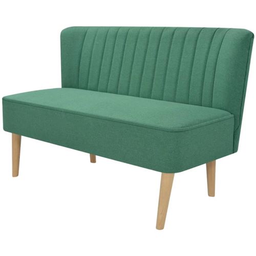 vidaXL Canapé 117 x 55,5 x 77 cm Tissu Vert