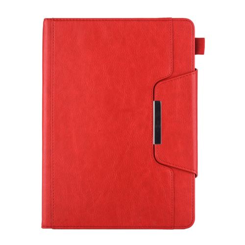 Etui en PU avec boucle et fente stylo pour Apple iPad 5/ Air A1474 A1475 A1476 - Rouge