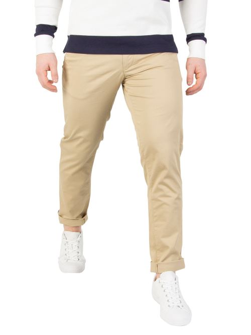 Gant Homme Pantalon chino sergé slim, Beige