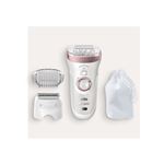 Epilateur électrique Braun Silk-épil 9-720 Blanc et Rose