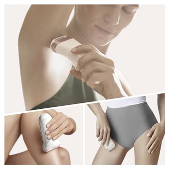 Epilateur électrique Braun Silk-épil 9-720 Blanc et Rose