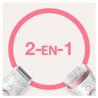 Epilateur électrique Braun Silk-épil 9-720 Blanc et Rose