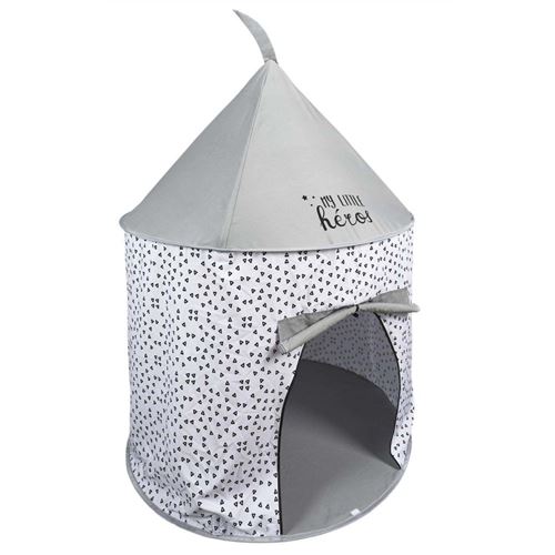 The Home Deco Kids - Tente pop up pour enfant 100x135 cm my little héros - gris