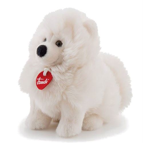 Trudi Fluffies Hug chien Samoyède blanc 24 cm