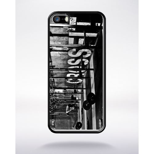 Coque Crossfit Compatible Apple Iphone 5 Bord Noir Silicone
