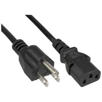 Cable D Alimentation Inline Connecteur D Alimentation Americain Vers Connecteur Iec C13 A 3 Broches Noir 18awg 1 0 M Cables D Alimentation Achat Prix Fnac