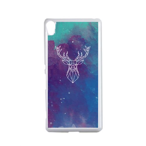 Coque Hyper Animals Space Cerf Compatible Sony Xperia Performance Transparent
