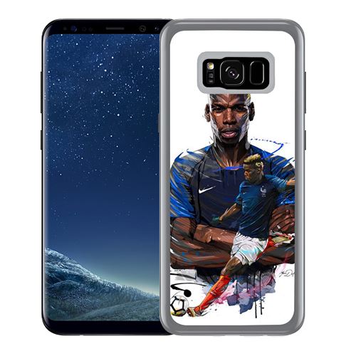 Coque pour Samsung Galaxy S8 football france pogba dessin