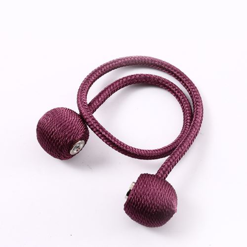 1pcs Embrasses De Rideaux Magnétiques Boucle Tressée Rose rouge