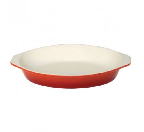 Plat à gratin ovale orange vogue 650ml