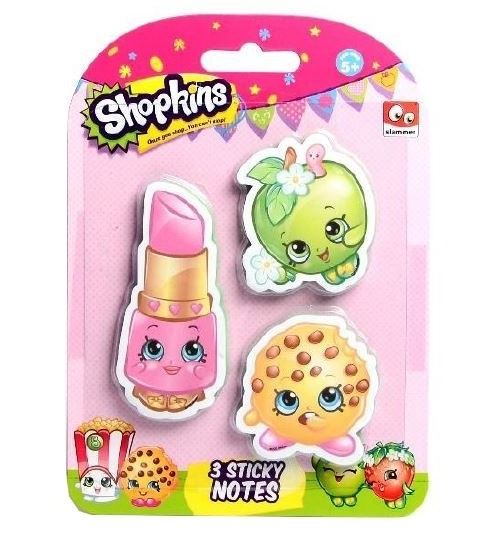 Slammer bloc-notes Shopkins 3 pièces