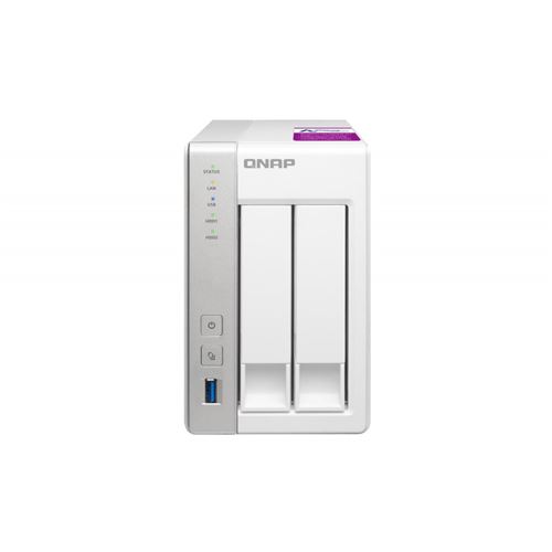 QNAP TS-231P2 Ethernet/LAN Tour Blanc NAS