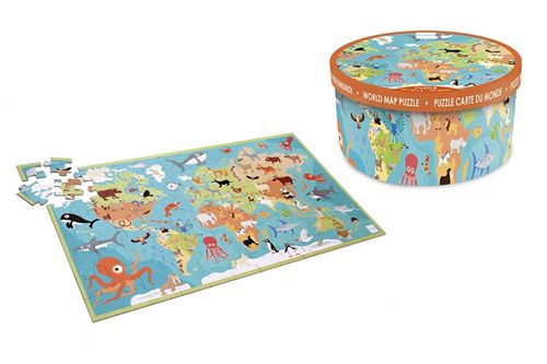 Scratch puzzle animaux du monde 92 cm 100 pièces