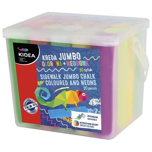 Kidea craie de pavage de couleur vive 12 pièces