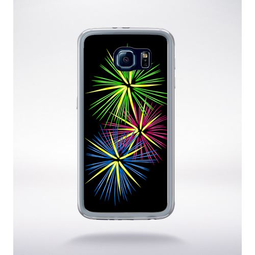 Coque Feu D'artifice Tricolor Compatible Samsung Galaxy S6 Transparent
