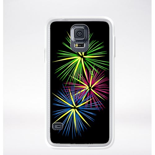 Coque Feu D'artifice Tricolor Compatible Samsung Galaxy S5 Transparent
