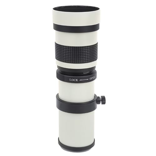 Téléobjectif Zoom VBESTLIFE 420-800mm F8.3-16 pour Canon Monture EF - Blanc