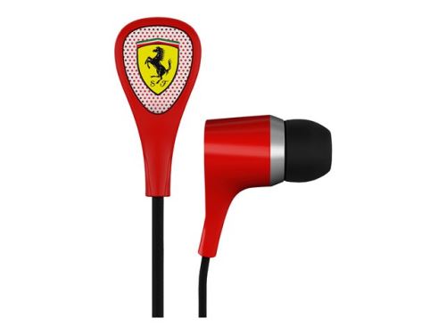 Ferrari Scuderia S100 - Écouteurs avec micro - intra-auriculaire - filaire - jack 3,5mm - rouge État correct - N/A (je n'ai pas pu trouver de marque conn reconditionné disponible sur Fnac