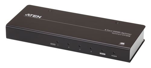Répartiteur HDMI à 4 ports Aten VS184B-AT-G, noir