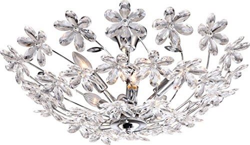 Globo plafonnier chrome e14 juliana lot de 6