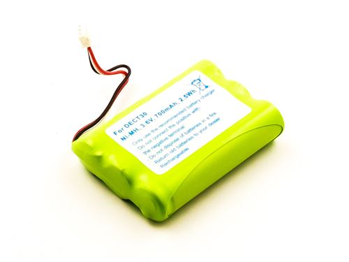 Batterie compatible AGFE Dect 30, NiMH, 3,6V, 700mAh