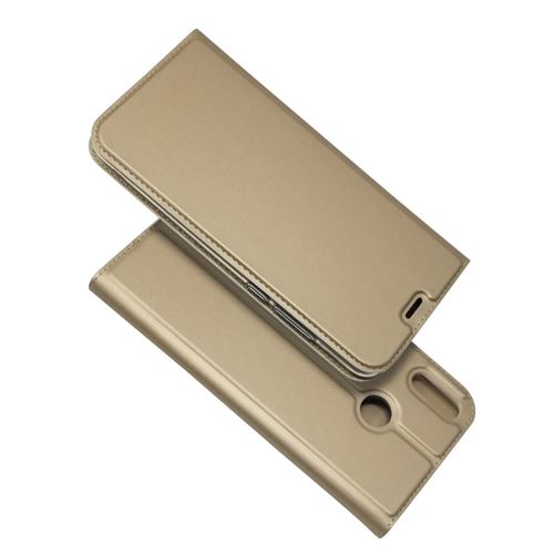 Etui en PU porte-cartes auto-absorbé or pour votre Huawei Honor 8X