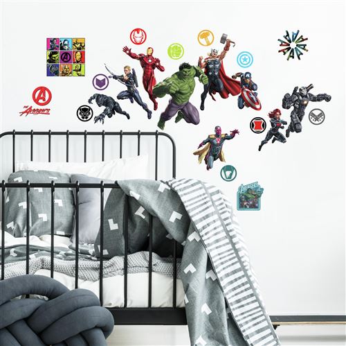 RoomMates stickers muraux Marvel Avengers vinyl 26 pièces - Achat & prix