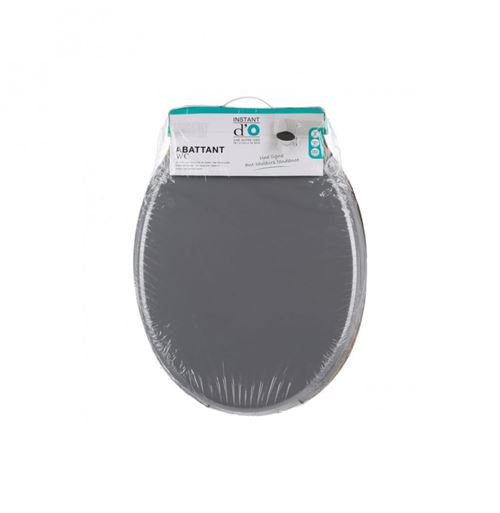 17 sur Abattant WC en bois Gris Accessoires salles de bain et