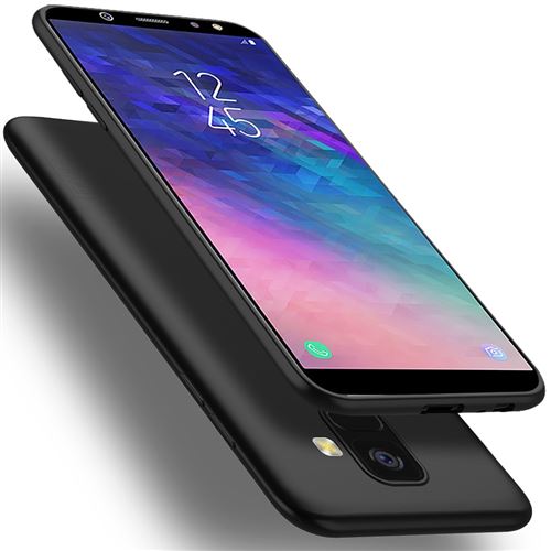 Coque en TPU mat noir pour votre Samsung Galaxy A6 (2018)