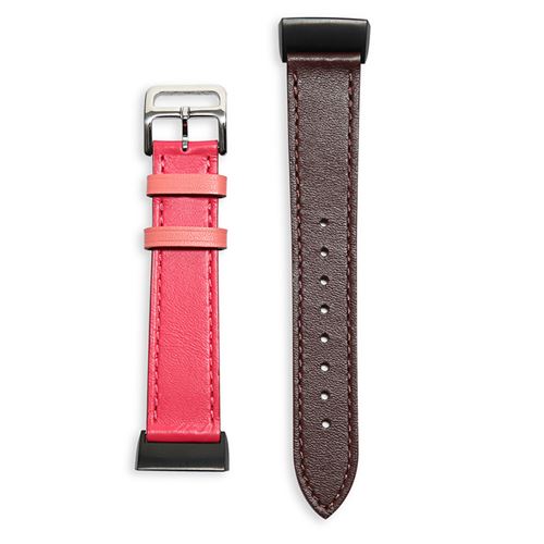 Bracelet en cuir souple pour Fitbit Charge2 - Rose