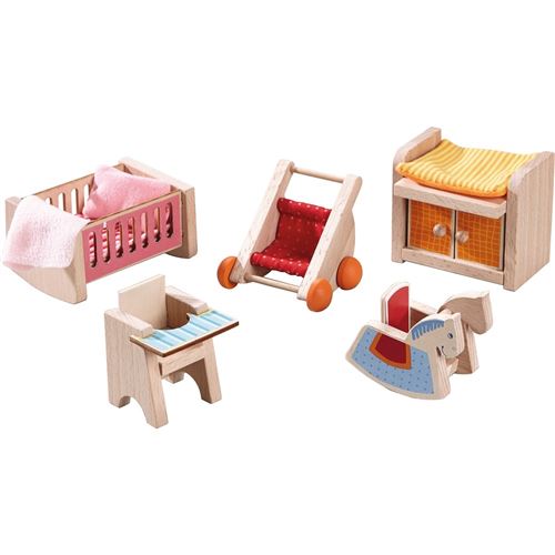 Haba - Little Friends ? Meubles pour maison de poupée Chambre d?enfant