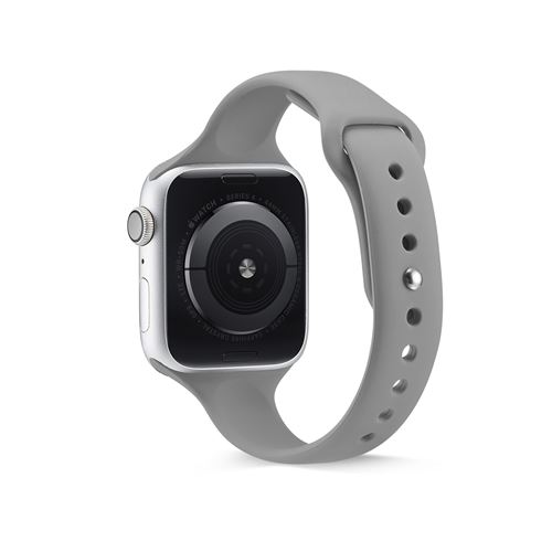Bracelet sport en silicone pour Apple Watch Series 6/ SE/ 5/ 4 40mm - Gris
