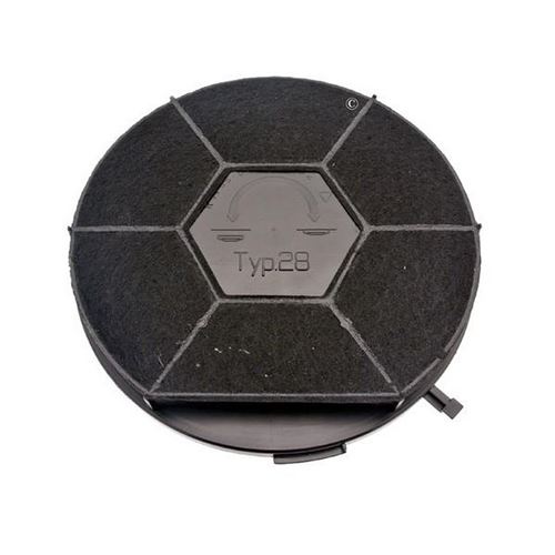 Filtre charbon rond type 28 (a l'unite) pour Hotte ARTHUR MARTIN, BOSS