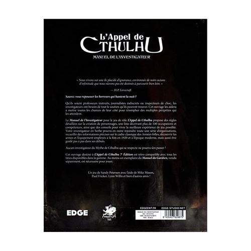 L'Appel De Cthulhu V7 – Coffret Gardien & Investigateur – Simili Cuir