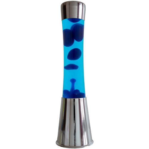 Lame À Poser En Métal Et Verre Fisura Lave Bleu Et Argent