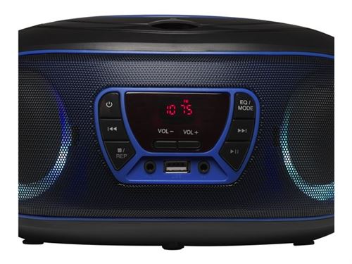 Denver Tcl-212 Radio CD Bluetooth Radio FM Bleu