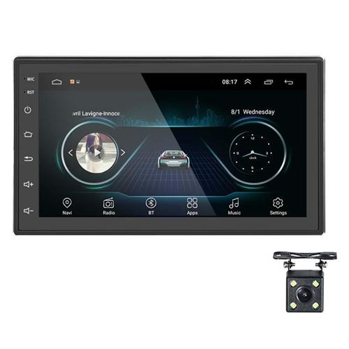 Autoradio Android 7 Pouces GPS Bluetooth Écran HD WiFi Caméra Intégrée YONIS