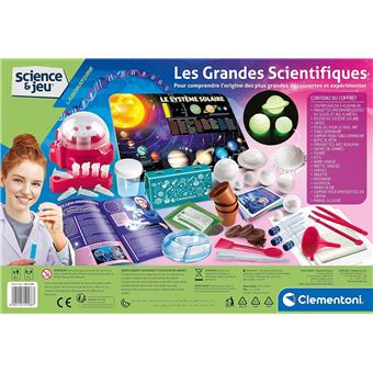 Les Grandes Scientifiques - Science Et Jeu - Clementoni Multicolore - Jeu  de sciences et d'expérience - Achat & prix
