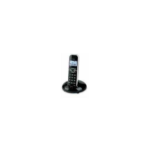 Téléphone DECT Saiet LEM avec identification de l appelant Noir, Argent
