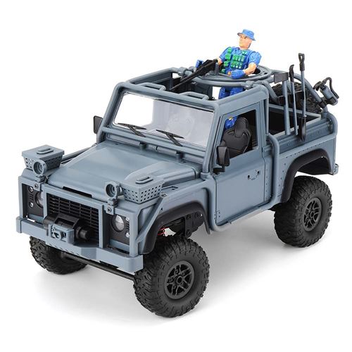 Voiture radio commandée MN96 1:12 4WD 15km/h Véhicule d'assaut des Rangers bleu