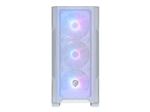 MSI MAG FORGE M100R - Tour microATX jeux - panneau latéral fenêtré (verre trempé) - pas d'alimentation (ATX) - blanc - USB/Audio