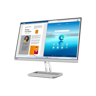 Lenovo L27i-40 - Écran LED - 27" - 1920 x 1080 Full HD (1080p) - IPS - 300 cd/m² - 1500:1 - 1 ms - 2xHDMI, VGA - haut-parleurs - gris nuage