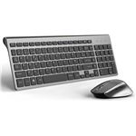 Clavier Souris Sans Fil JOYACCESS - Connexion 2.4Ghz - Design Fin - Silencieux - Compatible PC/TV - AZERTY