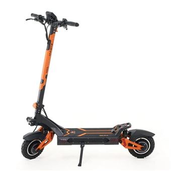Trottinette électrique KuKirin G3 Pro 10" noire. Double moteur 1200 W, batterie 52 V 23,4 Ah, vitesse maximale 65 km/h, autonomie 80 km.Vitesse maximale 25 km/h - 1