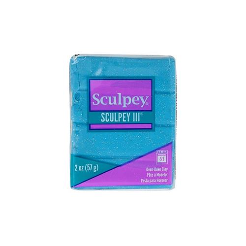 Non Communiqué Bleu Pâte Polymère Sculpey 57 G - Pailleté
