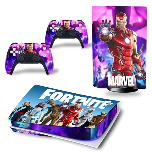 Sticker pour Sony Console PS5, Fortnite Marvel-1583