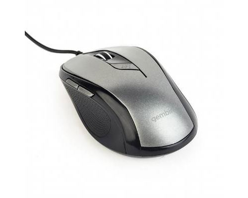 Gembird MUS-6B-01-BG - Souris - optique - 6 boutons - filaire - USB - gris espace/noir - blister