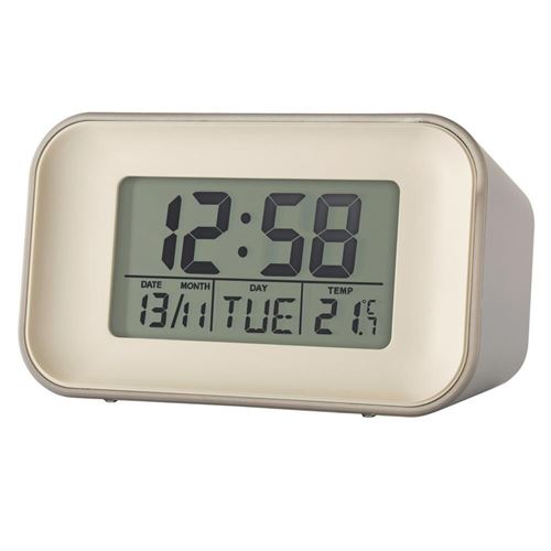 Acctim Alta Alarm Clock Owl Grey