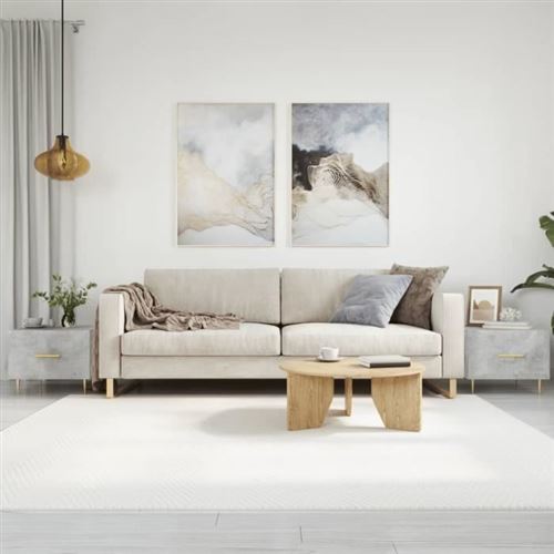 Vidaxl Gris Tables Basses 2 Pcs Béton - Image 3