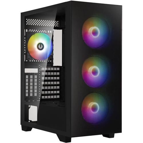 Boîtier Pc - Bitfenix - Flow (Noir) - Moyen Tour - Format Atx - Sans Alimentation